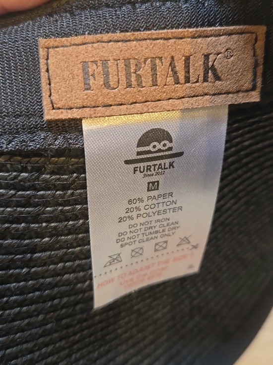 Furtalk Stylish Black Oversized Packable Visor - Picture 2 of 7